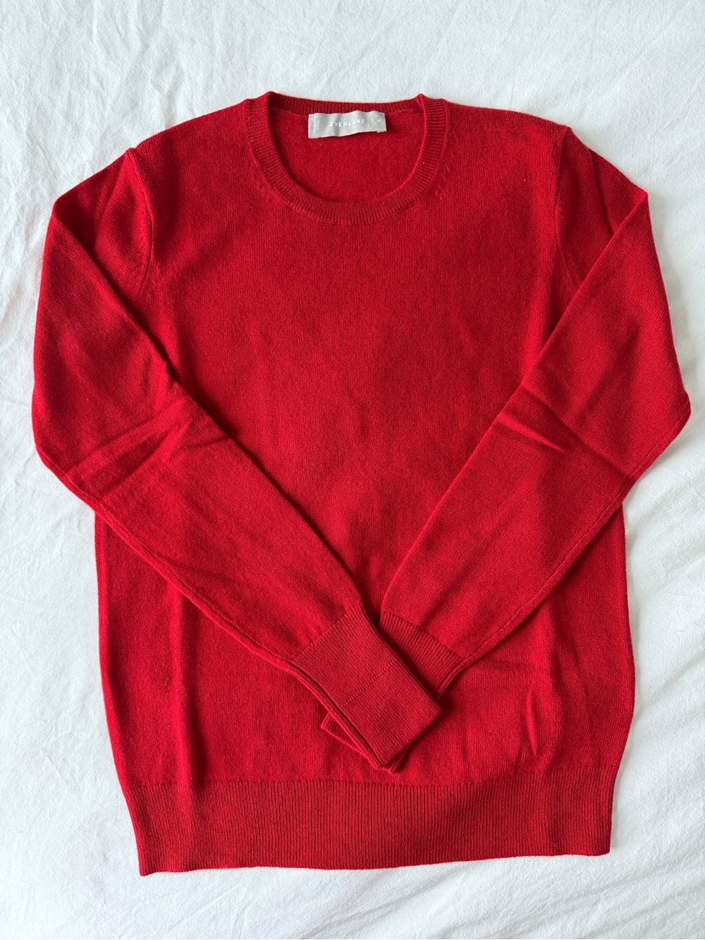 Everlane Cashmere Crewneck Sweater Red XS